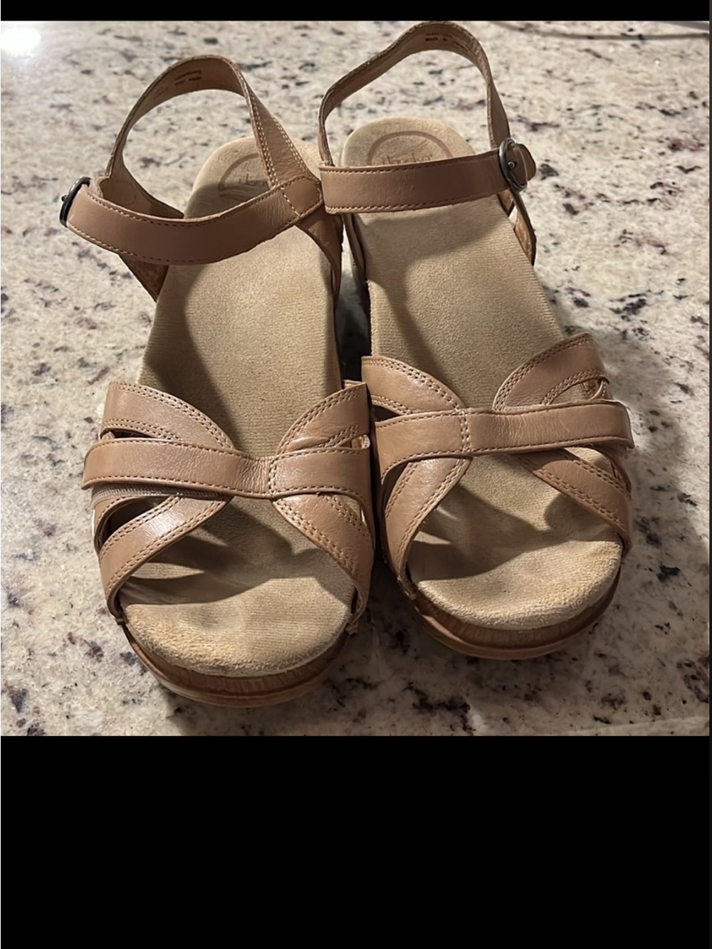 Beige  Dansco Season wedge sandals